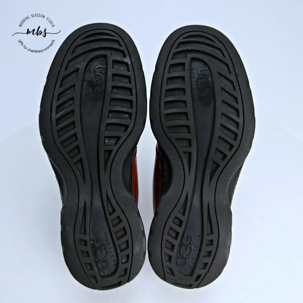 UGG 5527 Split Toe Leather Oxford Dress‎ Shoes Brown Men 8